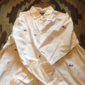 AMERICAN FLAG VV BUTTON DOWN